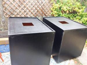 Two completed FYM display cases all shiny and ready to go!